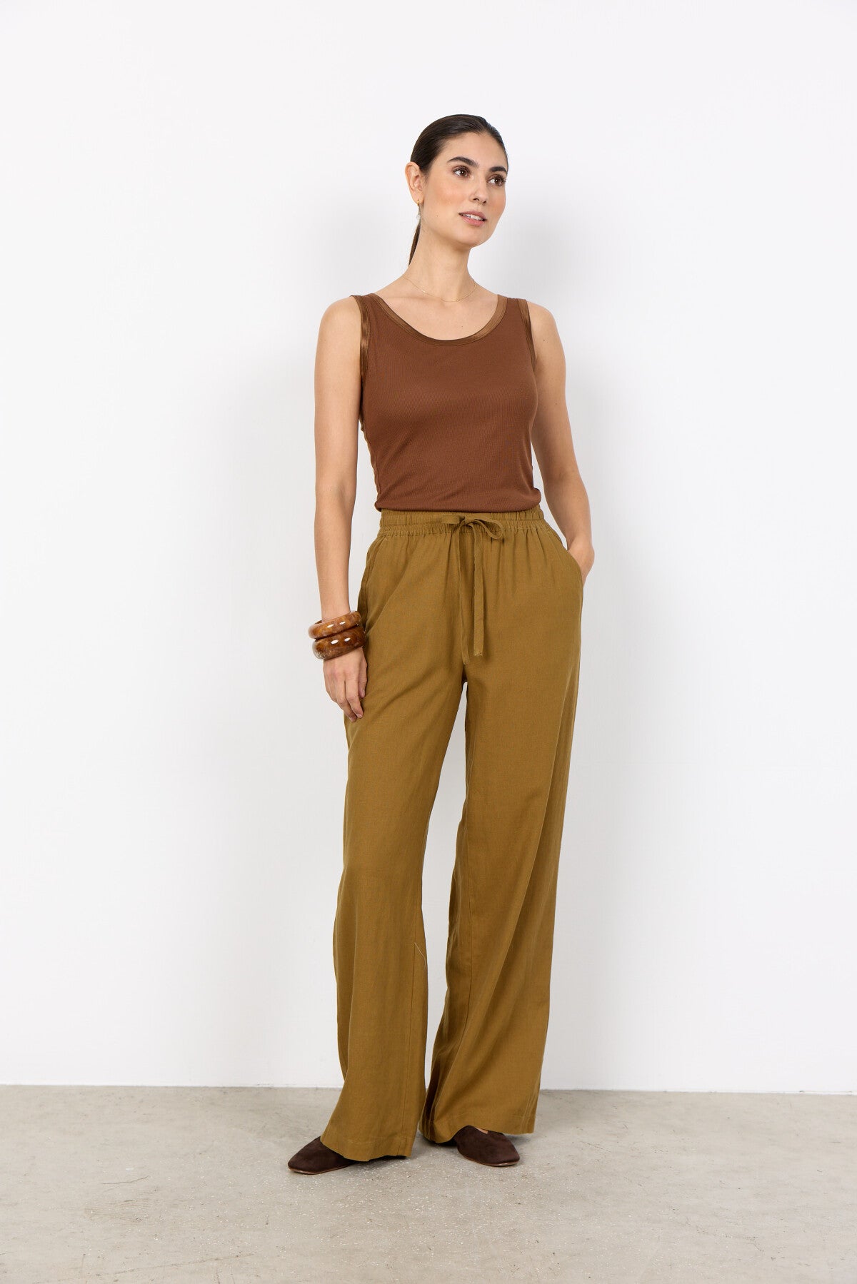 SC-INA 61-C Pants in Olive from soyaconcept | Soyaconcept.com