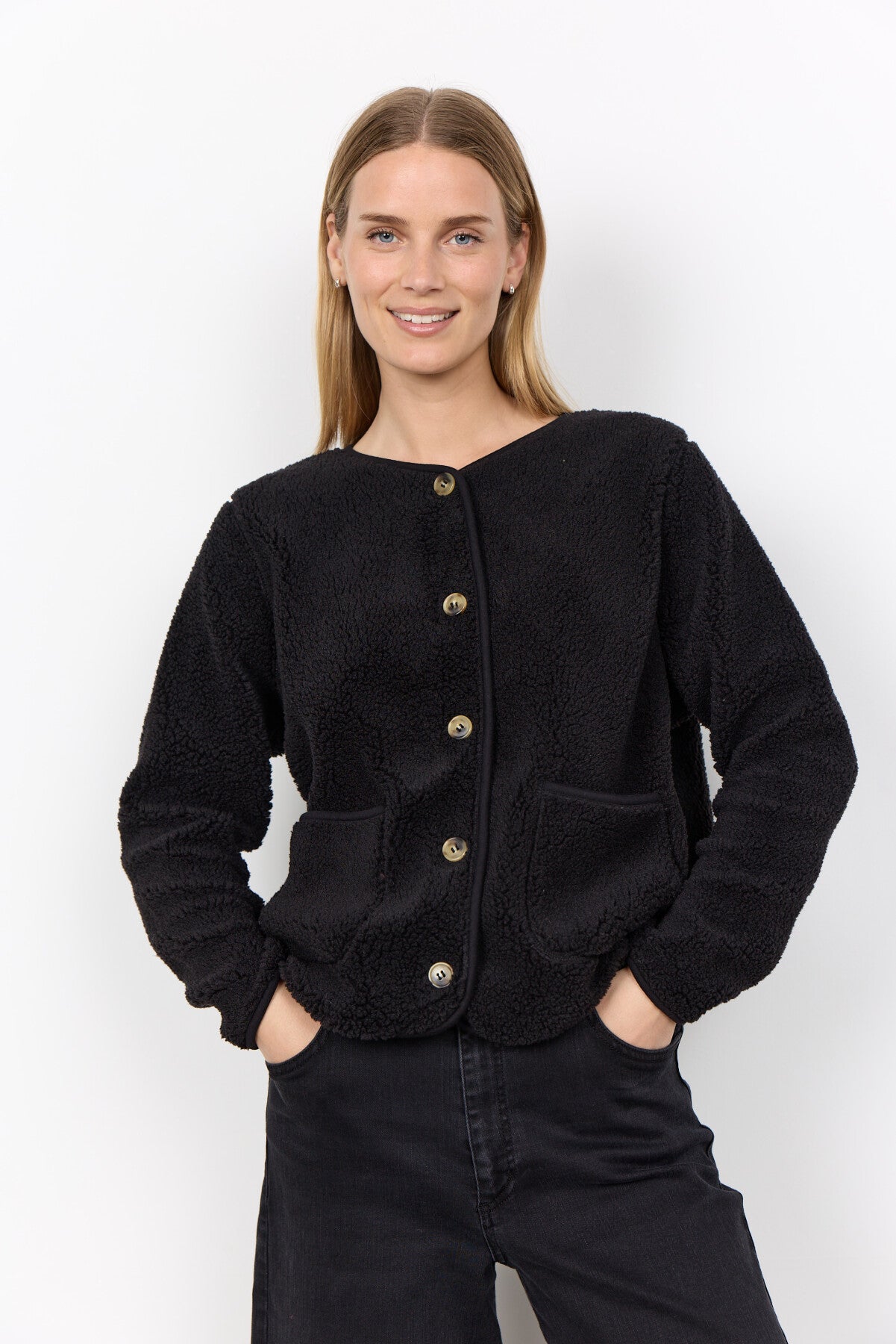 SC-ONYX 2 Cardigan in Black from soyaconcept | Soyaconcept.com