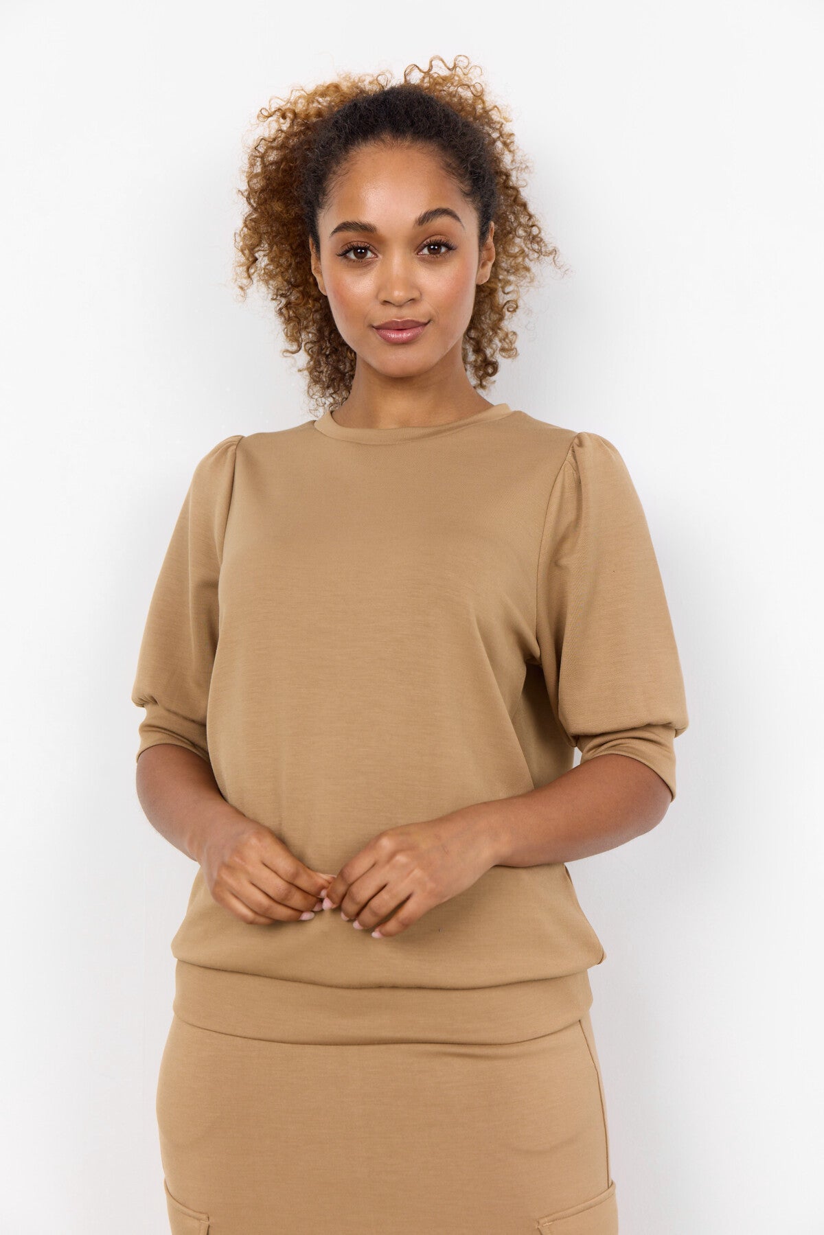 SC-BANU 83 Blouse in Camel from soyaconcept | Soyaconcept.com
