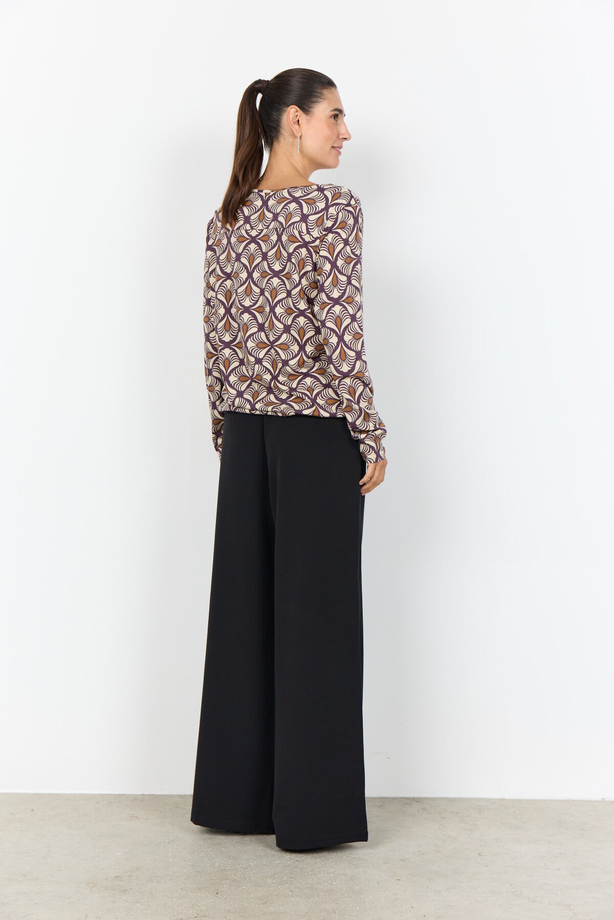 SC-FELICITY AOP 526 Blouse Purple