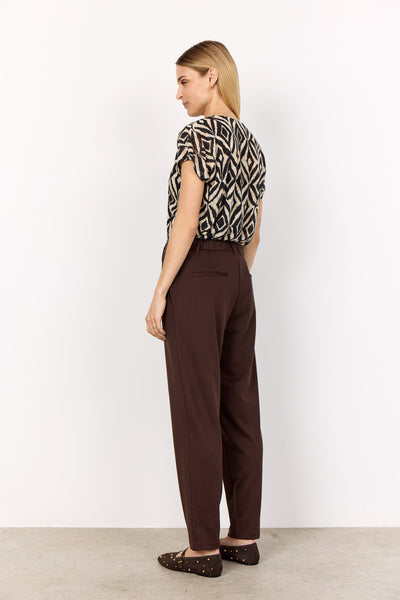 SC-DANIELA 7 Pants Dark brown