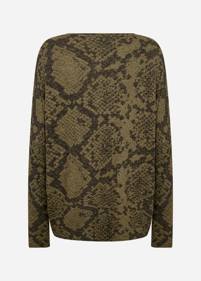 SC-BIARA AOP 145 Blouse Dark green