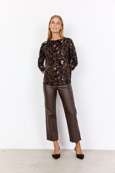 SC-MARICA AOP 342 Blouse Dark green