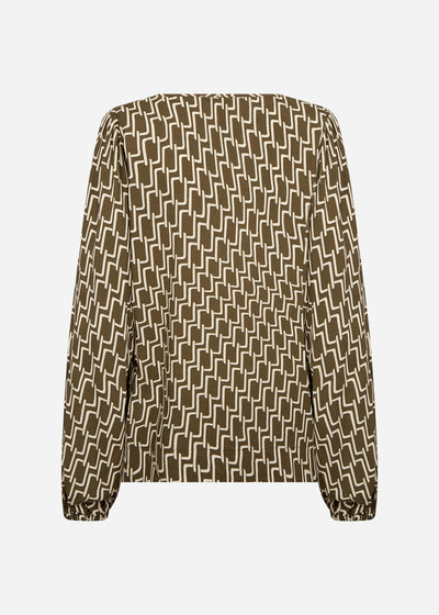 SC-VARLA 1 Blouse Dark green