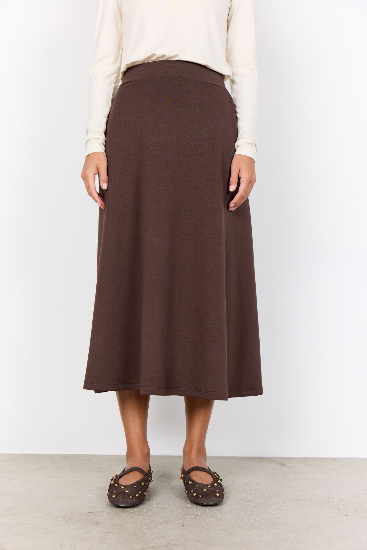 SC-BANU 258 Skirt Dark brown