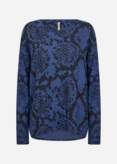 SC-BIARA AOP 145 Blouse Dark blue