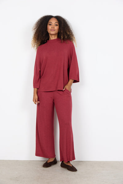 SC-BIARA 151 Blouse Ruby red