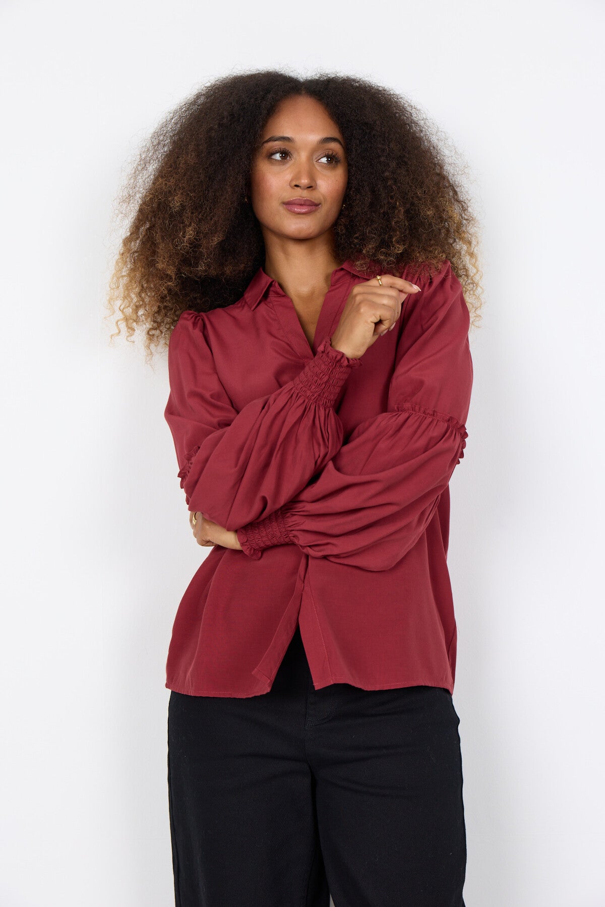 SC-BARBEL 2 Shirt Ruby red