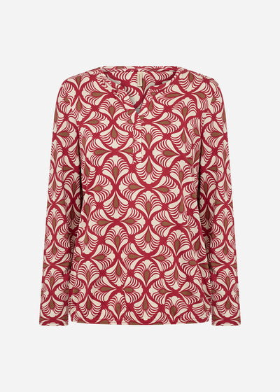 SC-FELICITY AOP 526 Blouse Red
