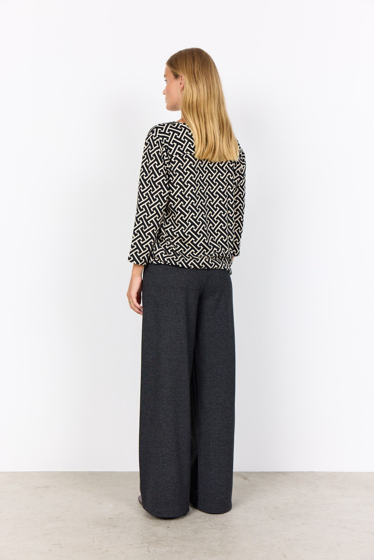 SC-FELICITY AOP 519 Blouse Black