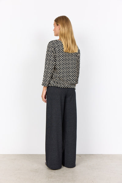 SC-FELICITY AOP 519 Blouse Black