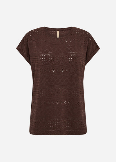 SC-SATINE 2 T-shirt Dark brown