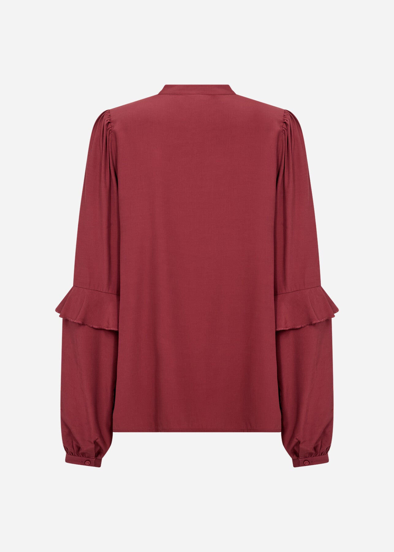 SC-BARBEL 1 Blouse Ruby red