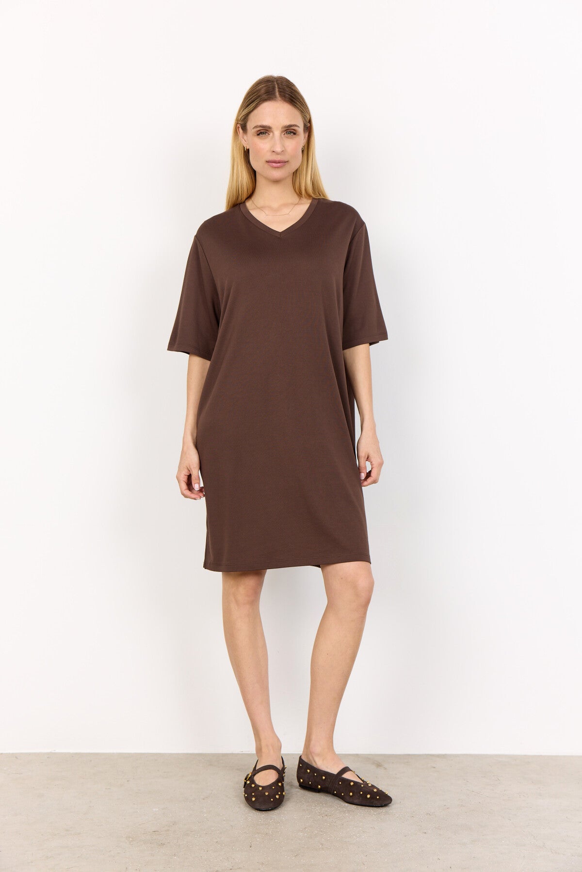 SC-FELUCCA 7 Dress Dark brown