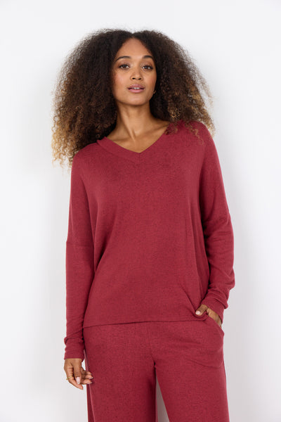 SC-BIARA 90 Blouse Ruby red