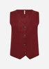 SC-KANITA 27 Waistcoat Ruby red