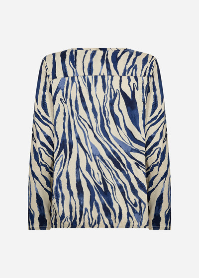 SC-FELICITY AOP 522 Blouse Dark blue