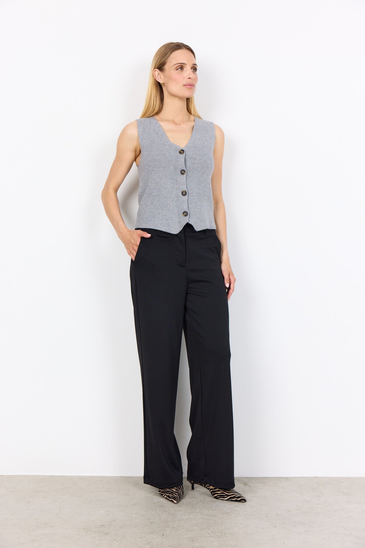 SC-KANITA 27 Waistcoat Grey