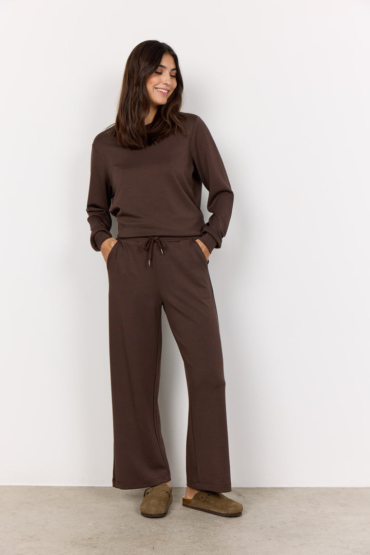 SC-BANU 33 Pants in Dark brown from soyaconcept | Soyaconcept.com
