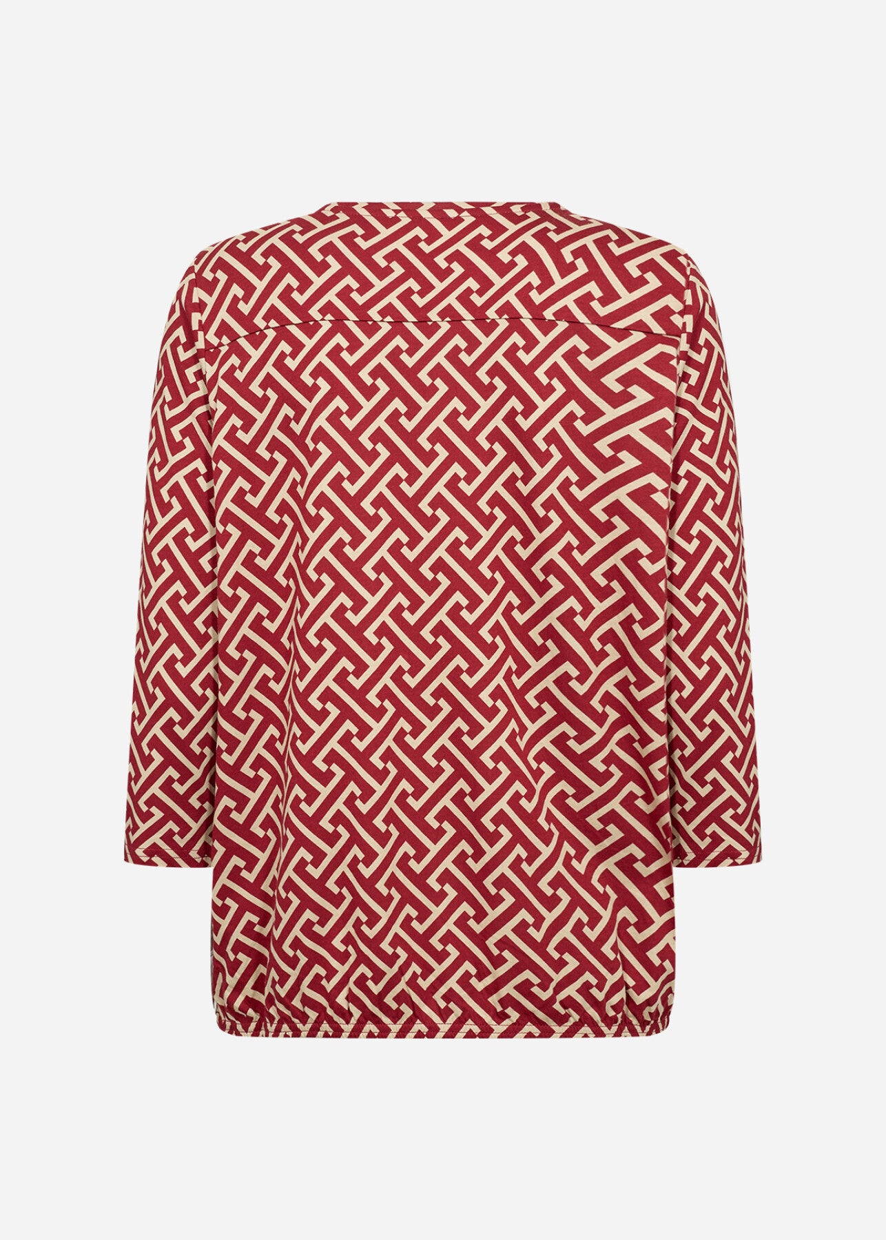 SC-FELICITY AOP 519 Blouse Dark red