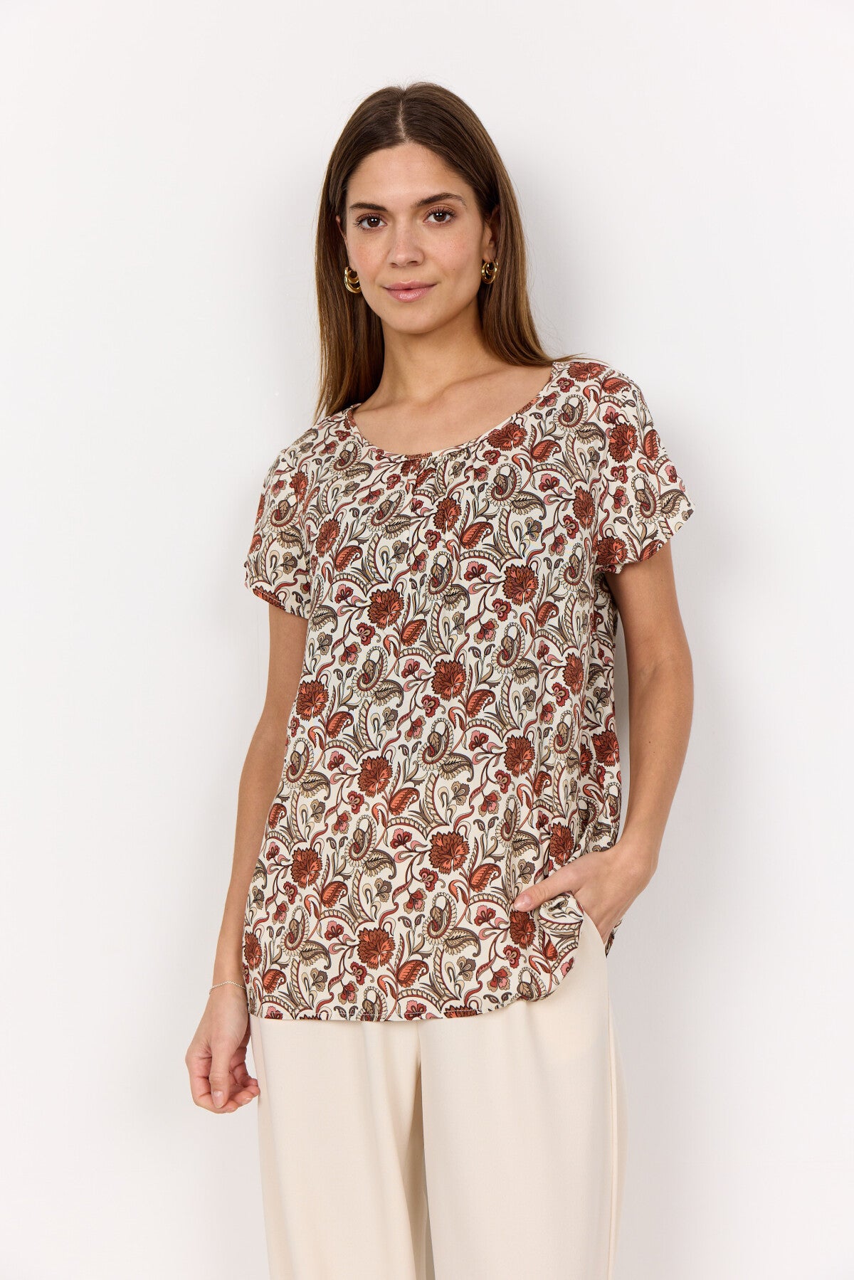 SC-SAMEA 1 Blouse Rust red