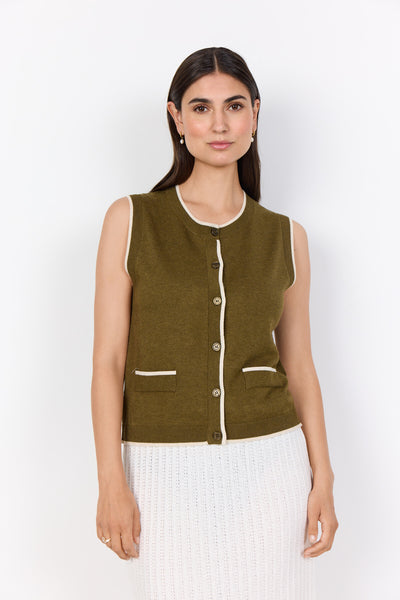 SC-DOLLIE 792 Waistcoat Olive