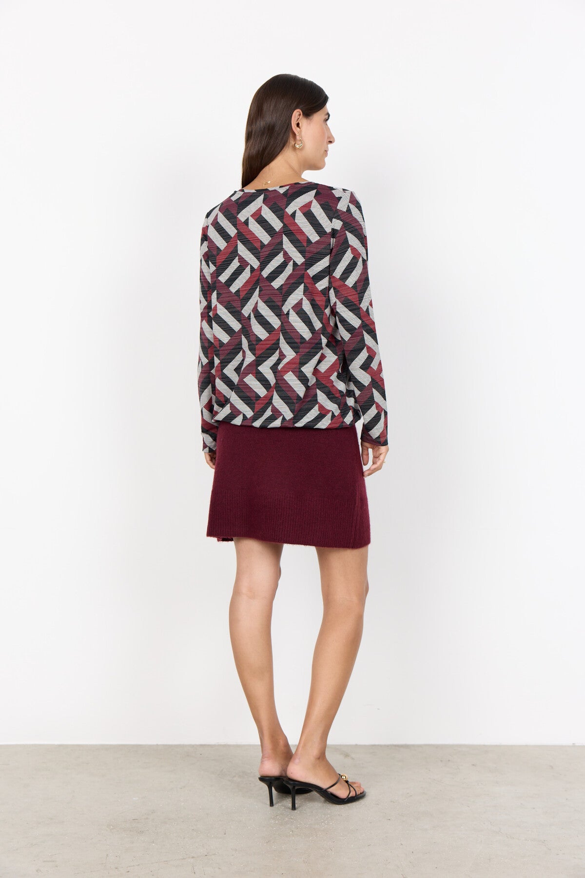 SC-GALINA 64 Blouse Dark red