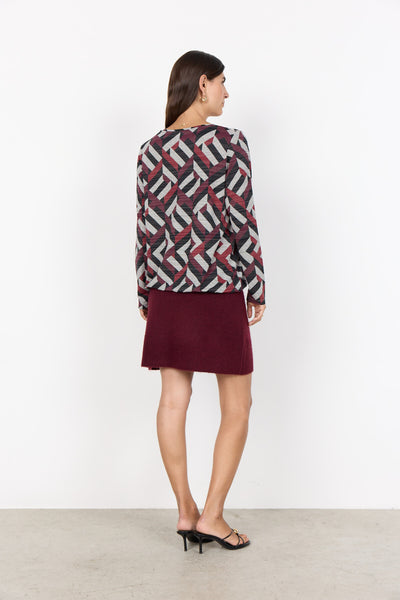 SC-GALINA 64 Blouse Dark red