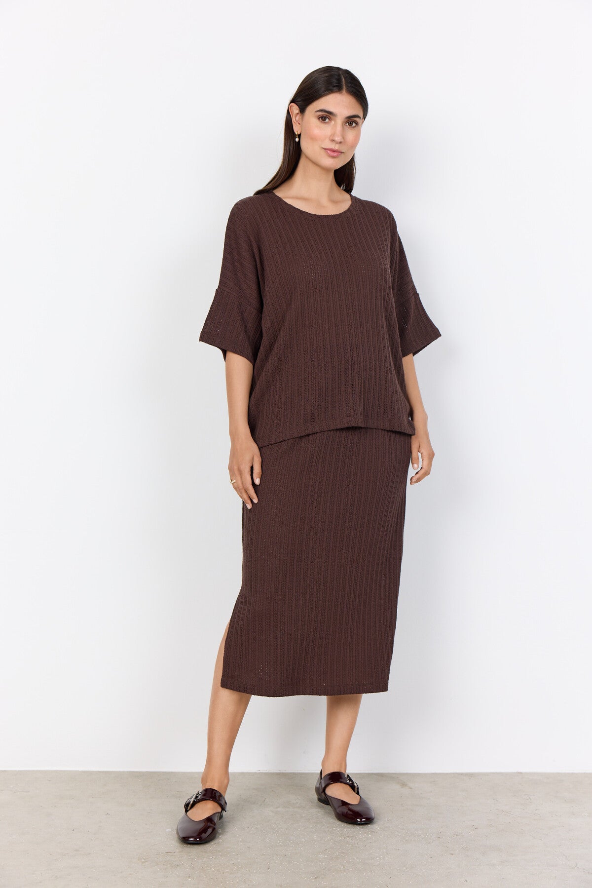 SC-SHONAS 2 Blouse Dark brown