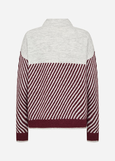 SC-NESSIE STRIPE 71 Pullover Bordeaux