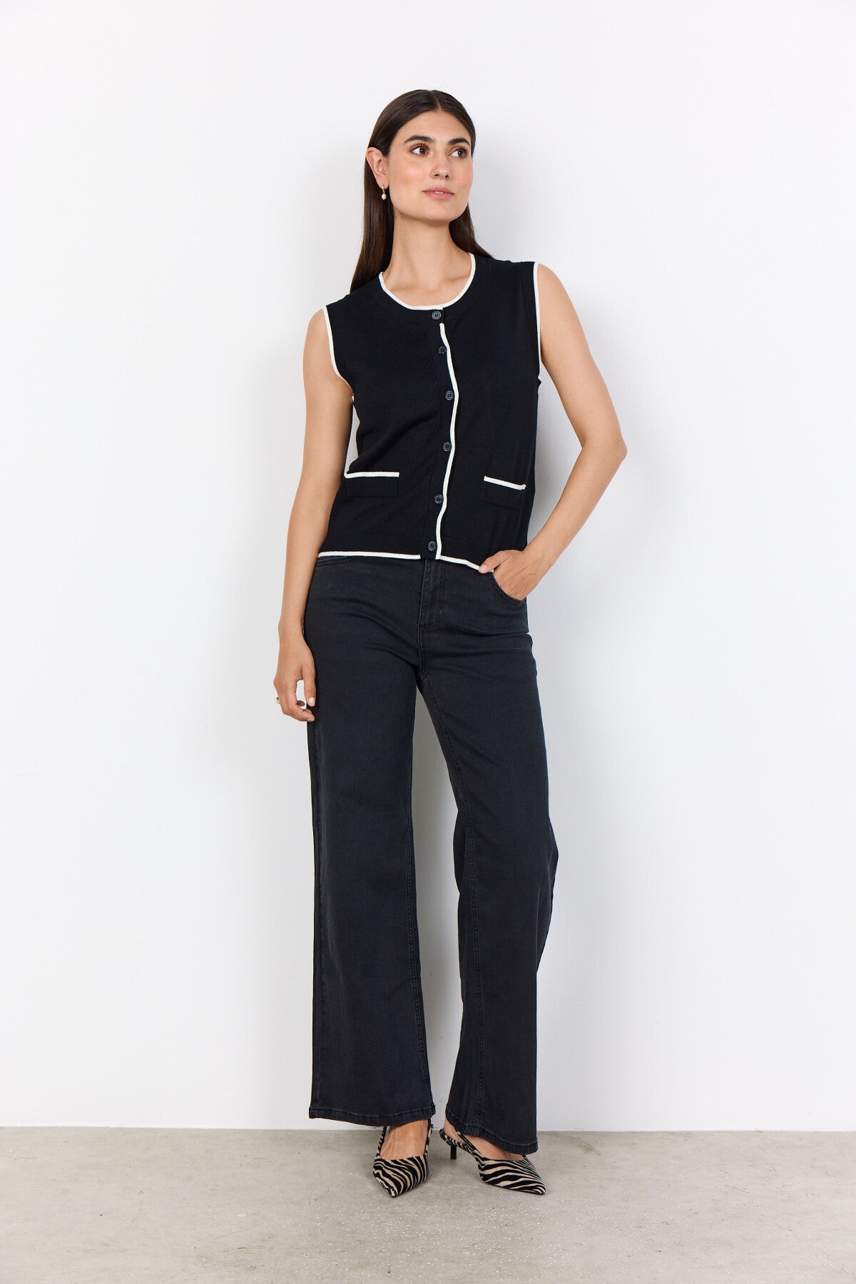 SC-DOLLIE 792 Waistcoat Black