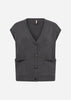SC-KANITA 37 Waistcoat Dark grey