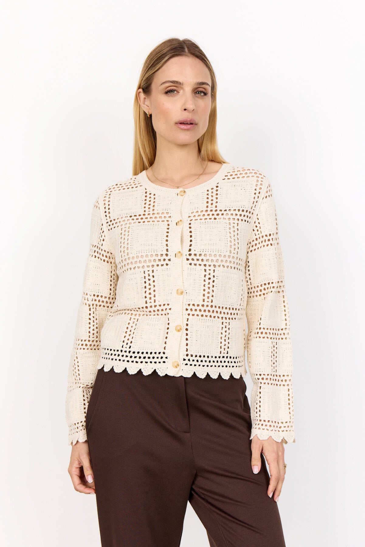 SC-SIDSEL 2 Cardigan Cream