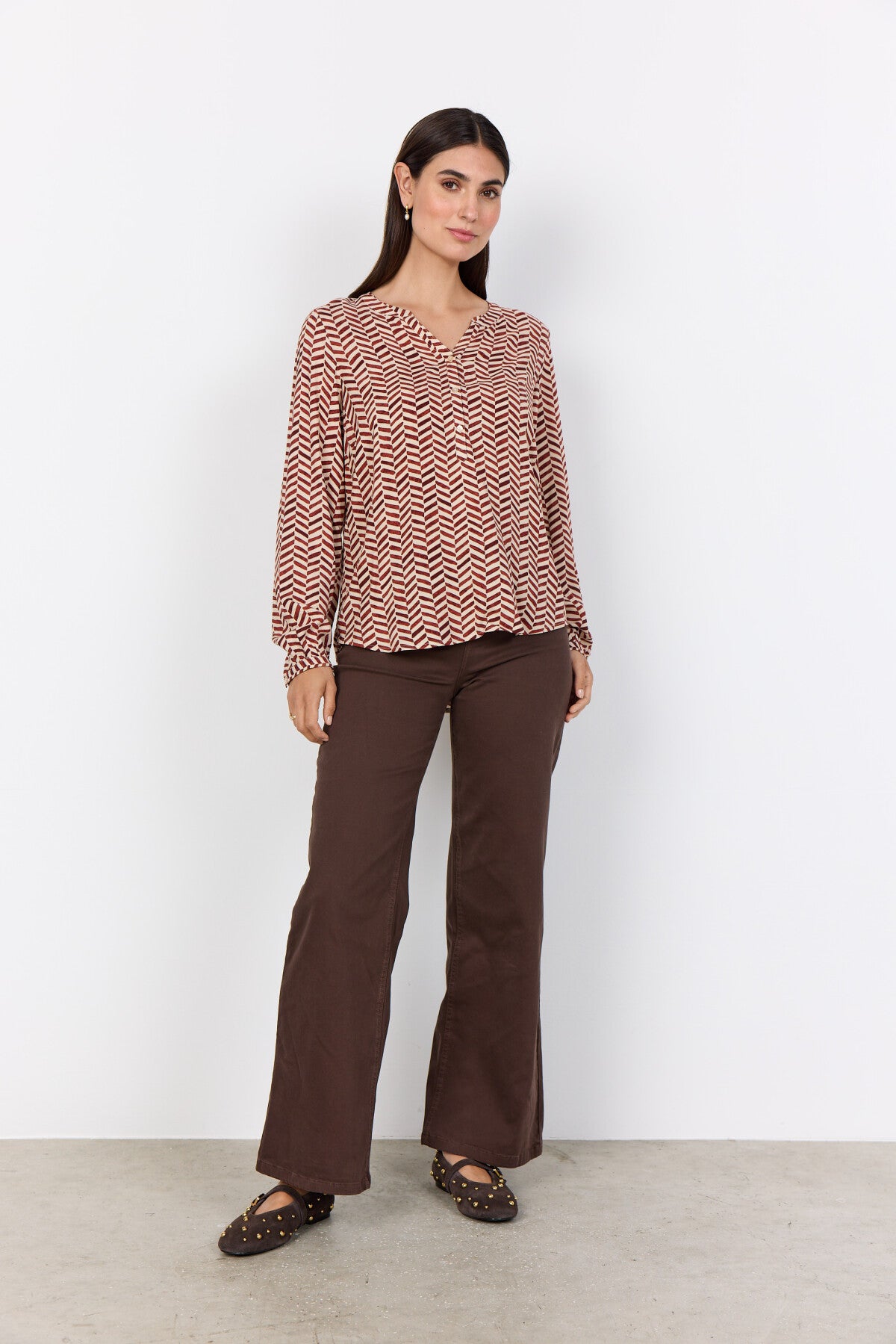 SC-SELIA 2 Blouse Rust red