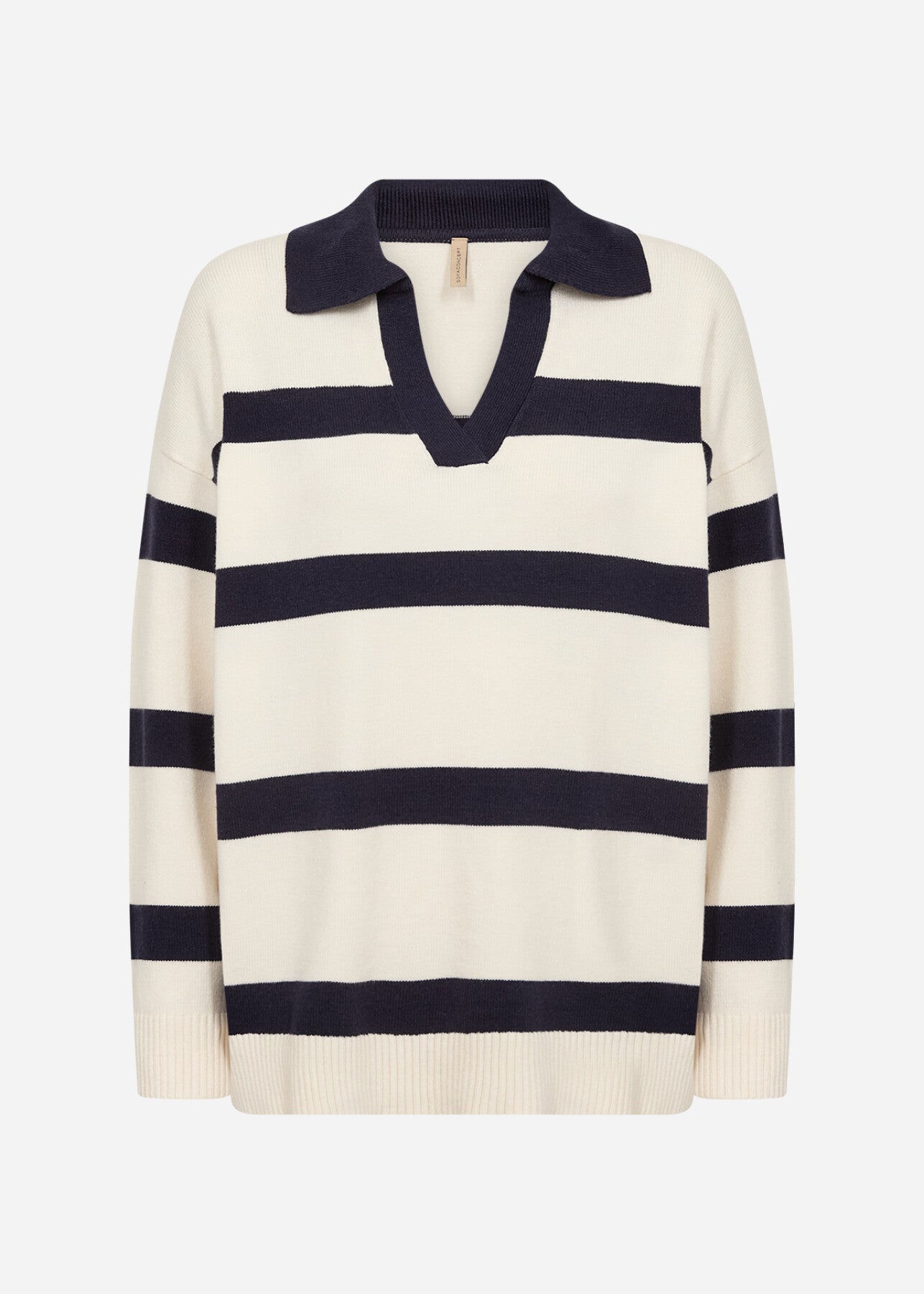 SC-KANITA STRIPE 32 Pullover Cream