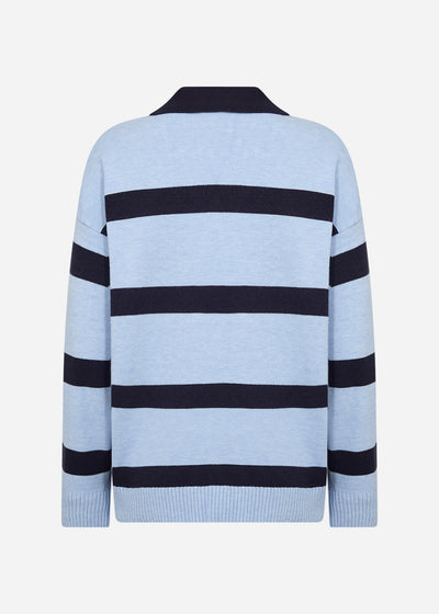 SC-KANITA STRIPE 32 Pullover Light blue