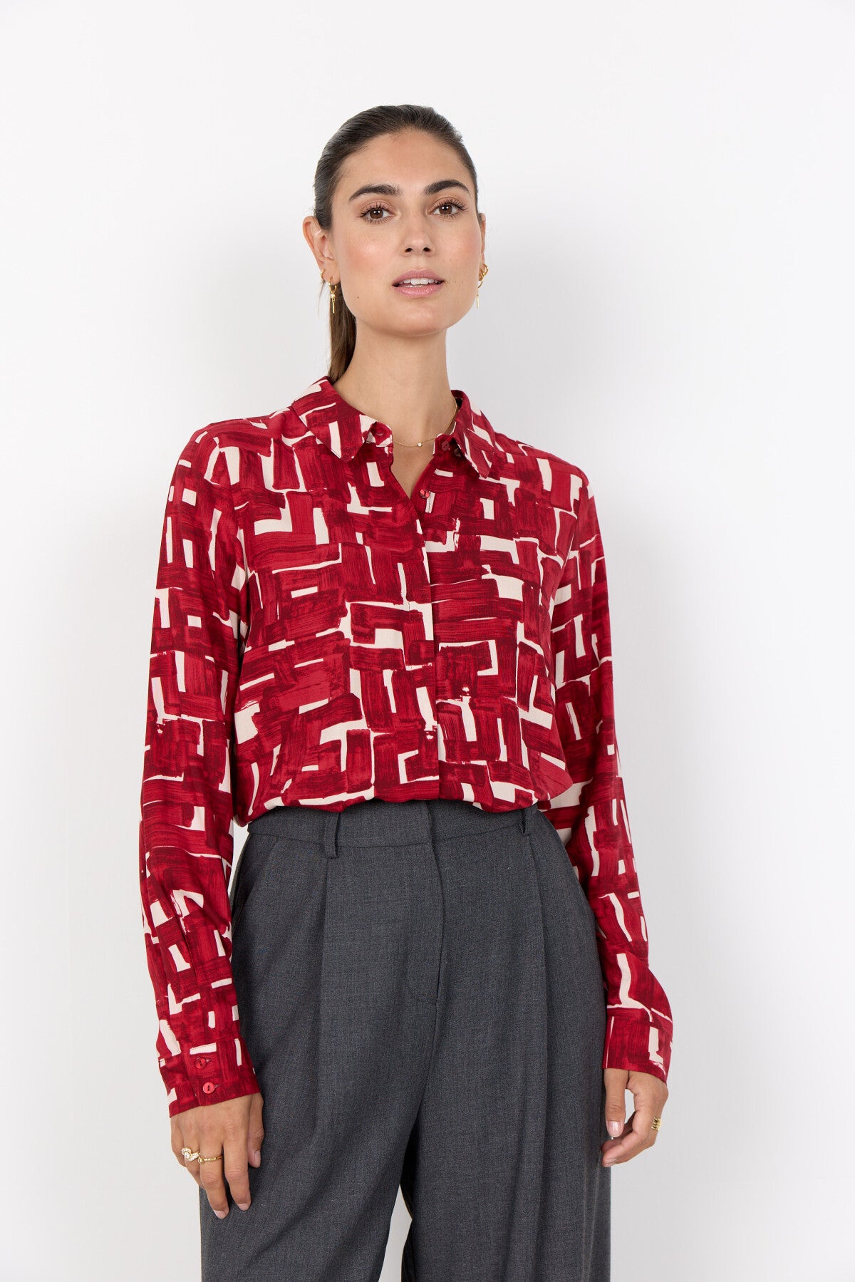 SC-VEBINA 2 Shirt Dark red