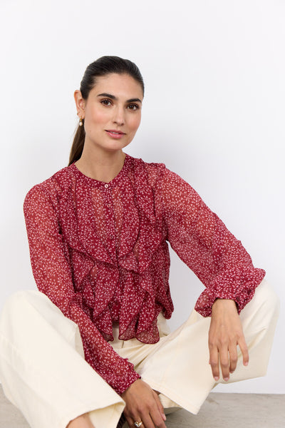 SC-BEBBIE 1 Shirt Ruby red