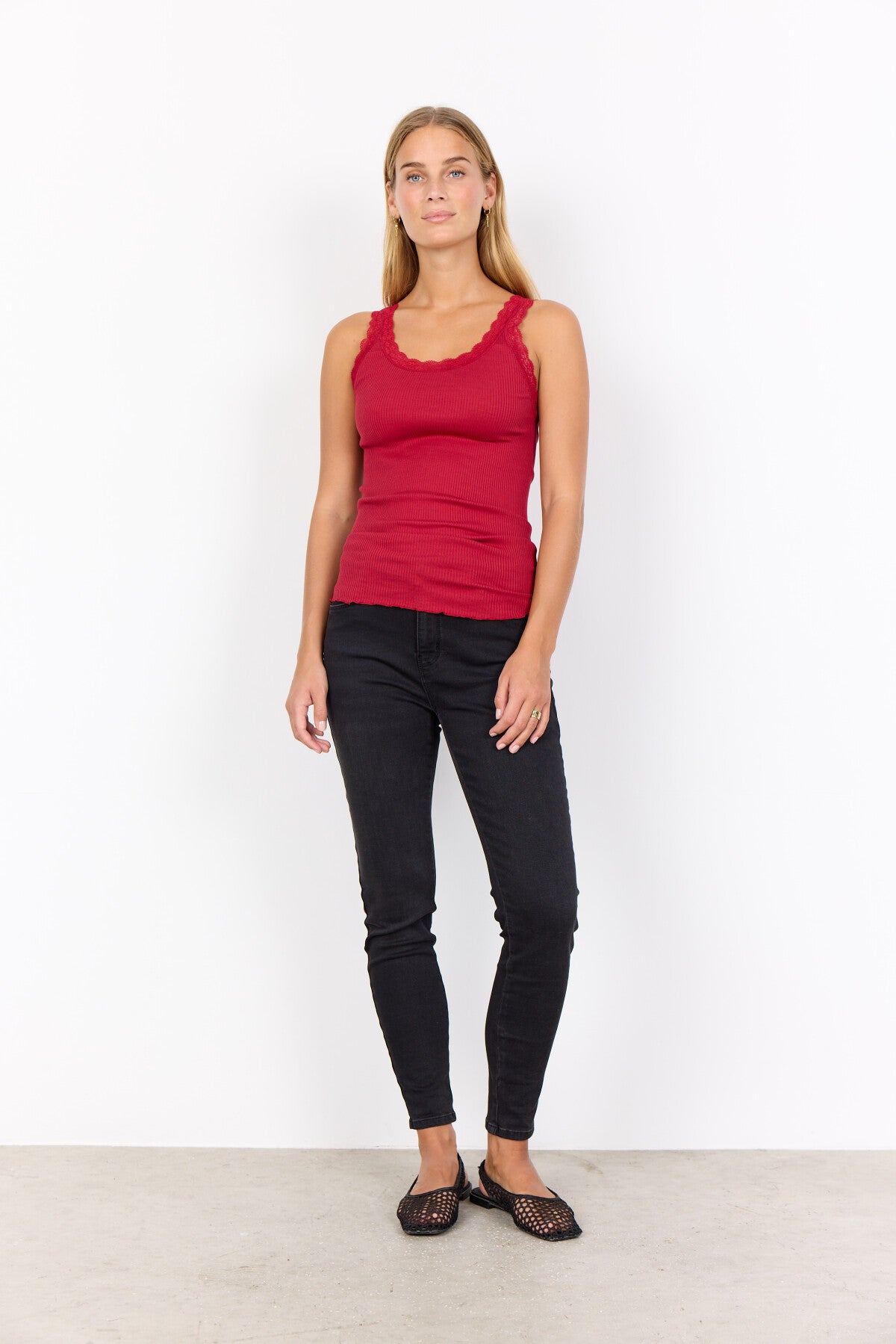 SC-SARONA 1 Top Dark red