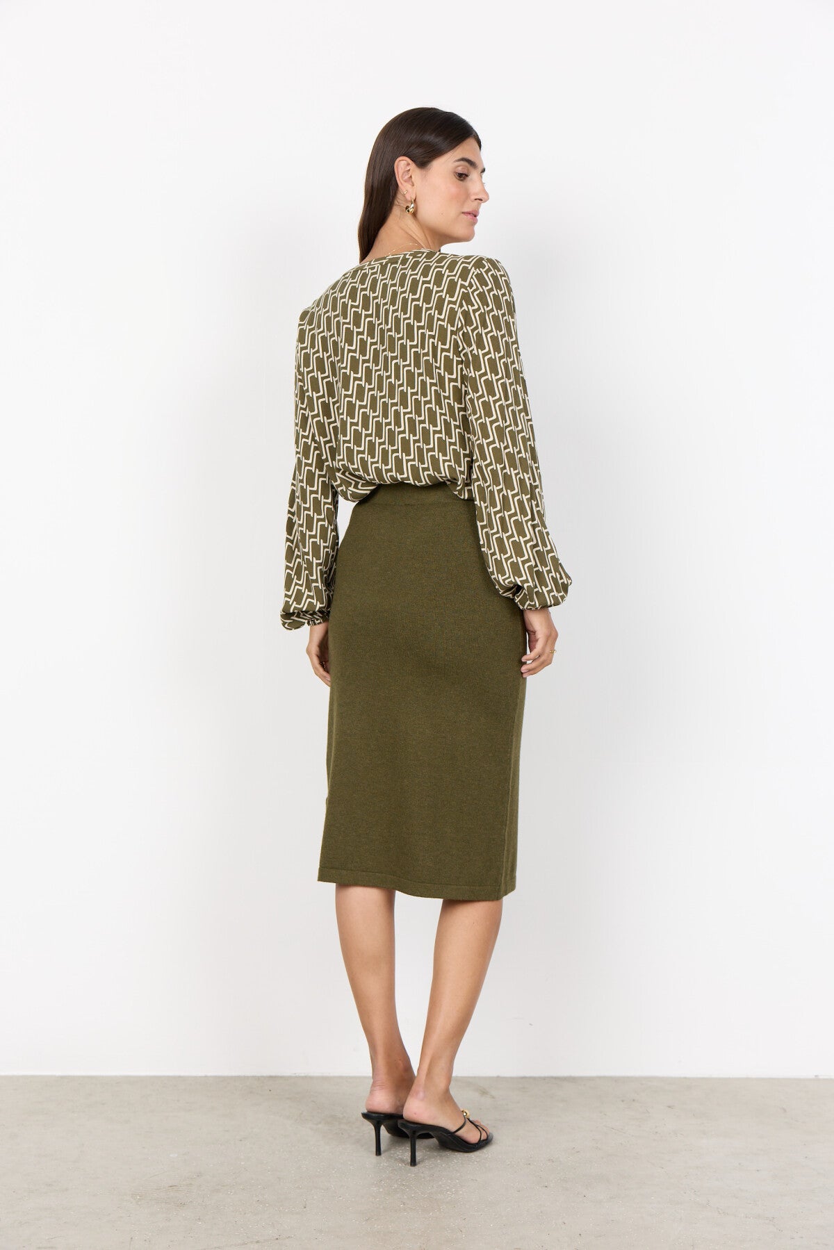 SC-VARLA 4 Blouse Dark green