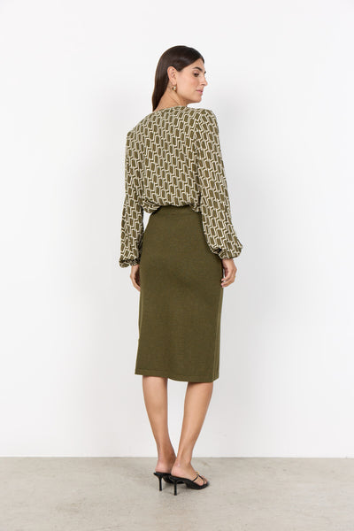 SC-VARLA 4 Blouse Dark green