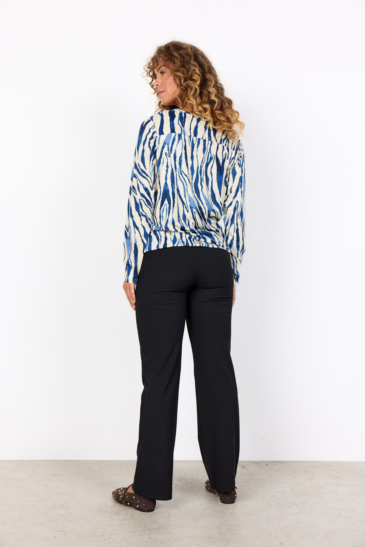 SC-FELICITY AOP 522 Blouse Dark blue