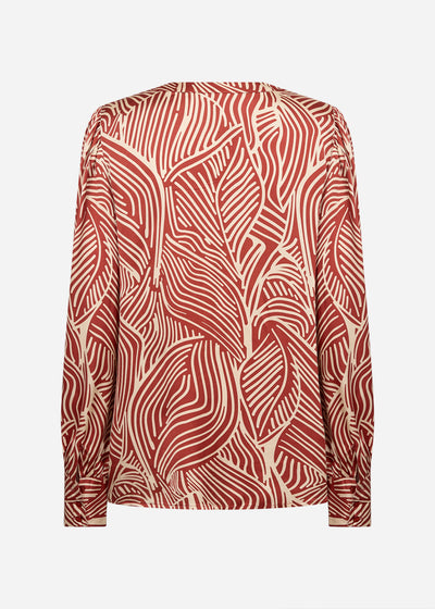 SC-SIGNORA 2 Blouse Rust red