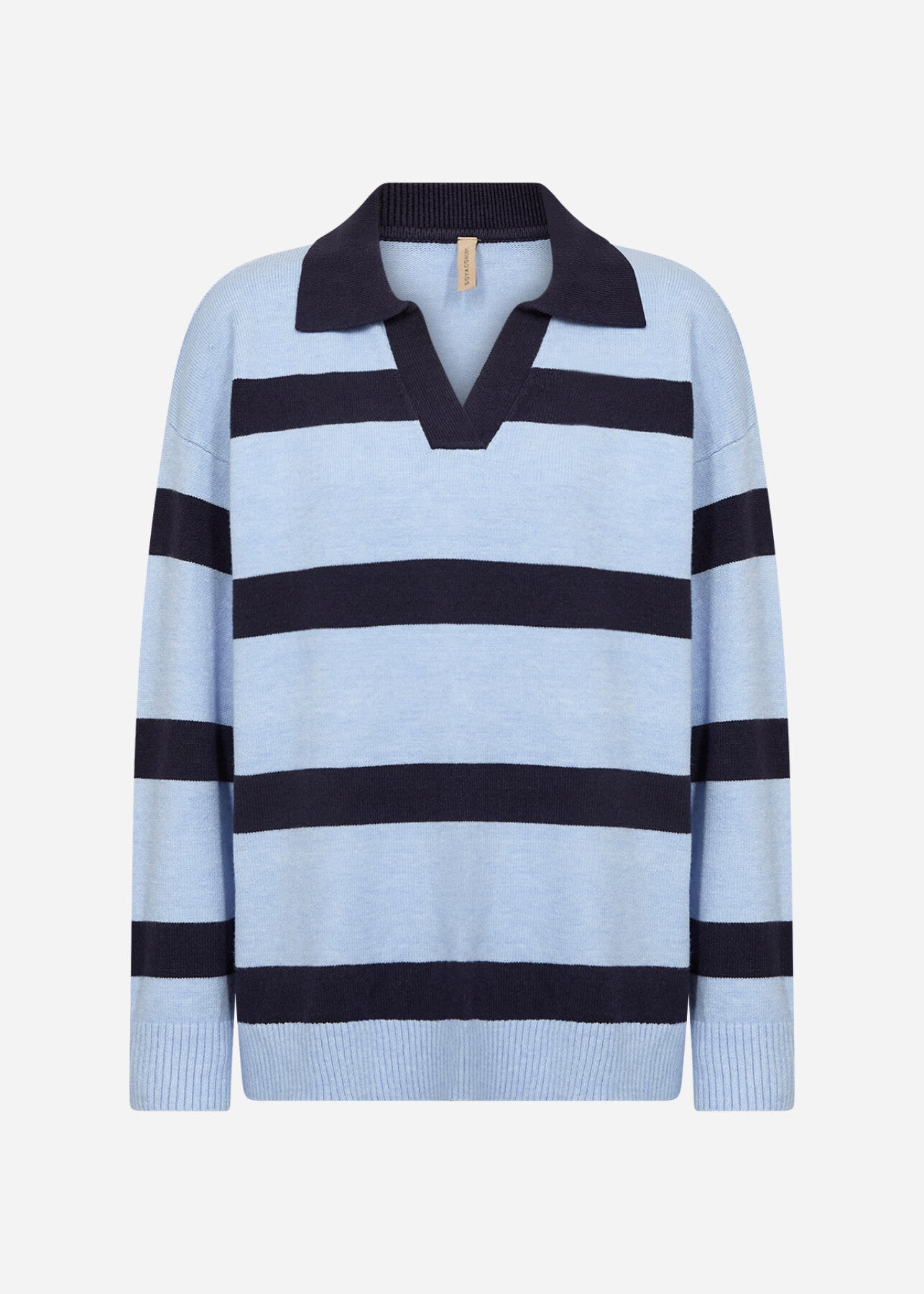 SC-KANITA STRIPE 32 Pullover Light blue
