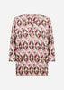 SC-FELICITY AOP 552 Blouse Dark red