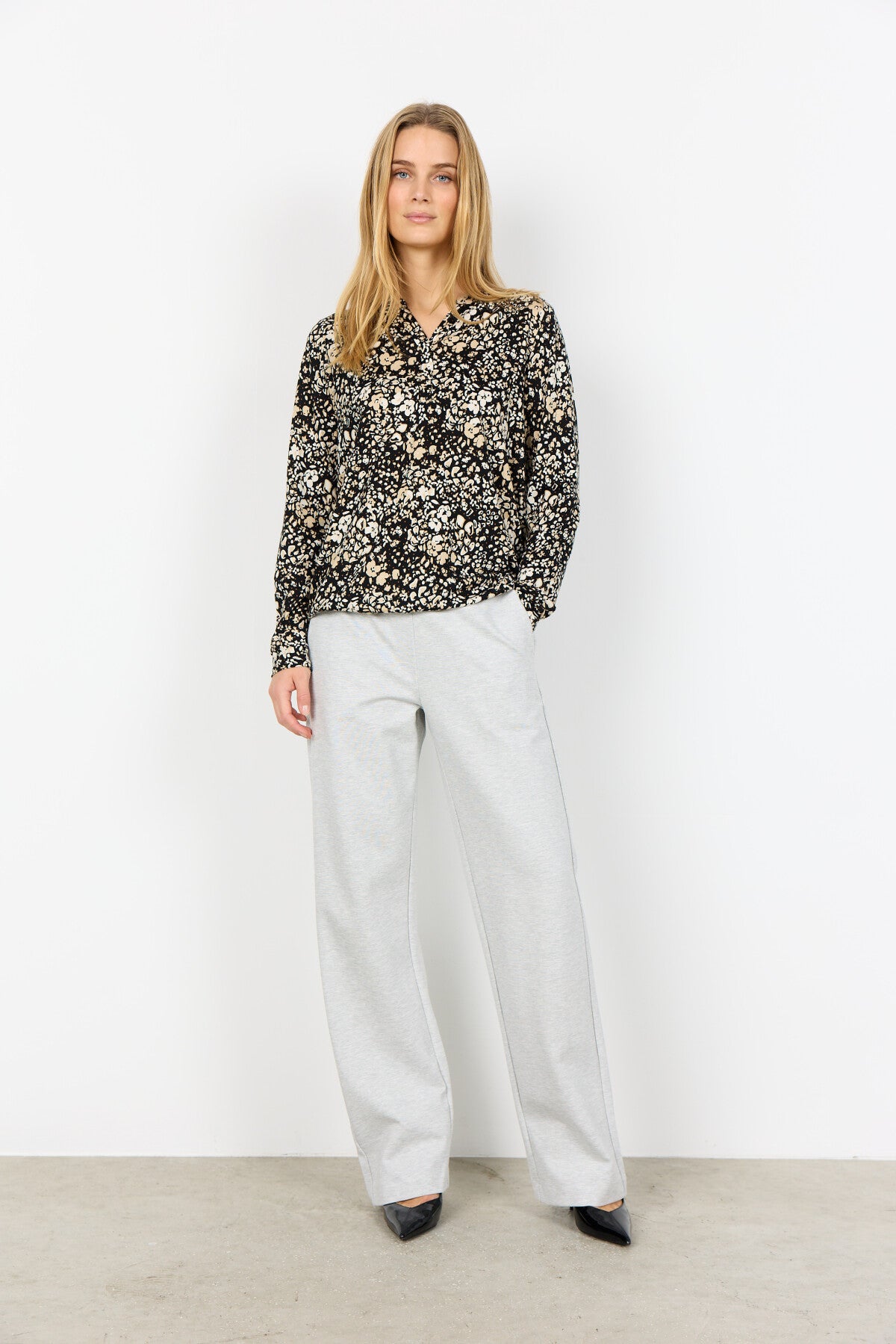 SC-FELICITY AOP 532 Blouse Black