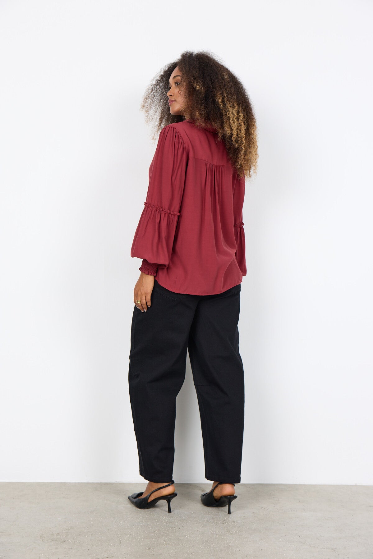 SC-BARBEL 2 Shirt Ruby red