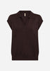 SC-DOLLIE 826 Waistcoat Dark plum