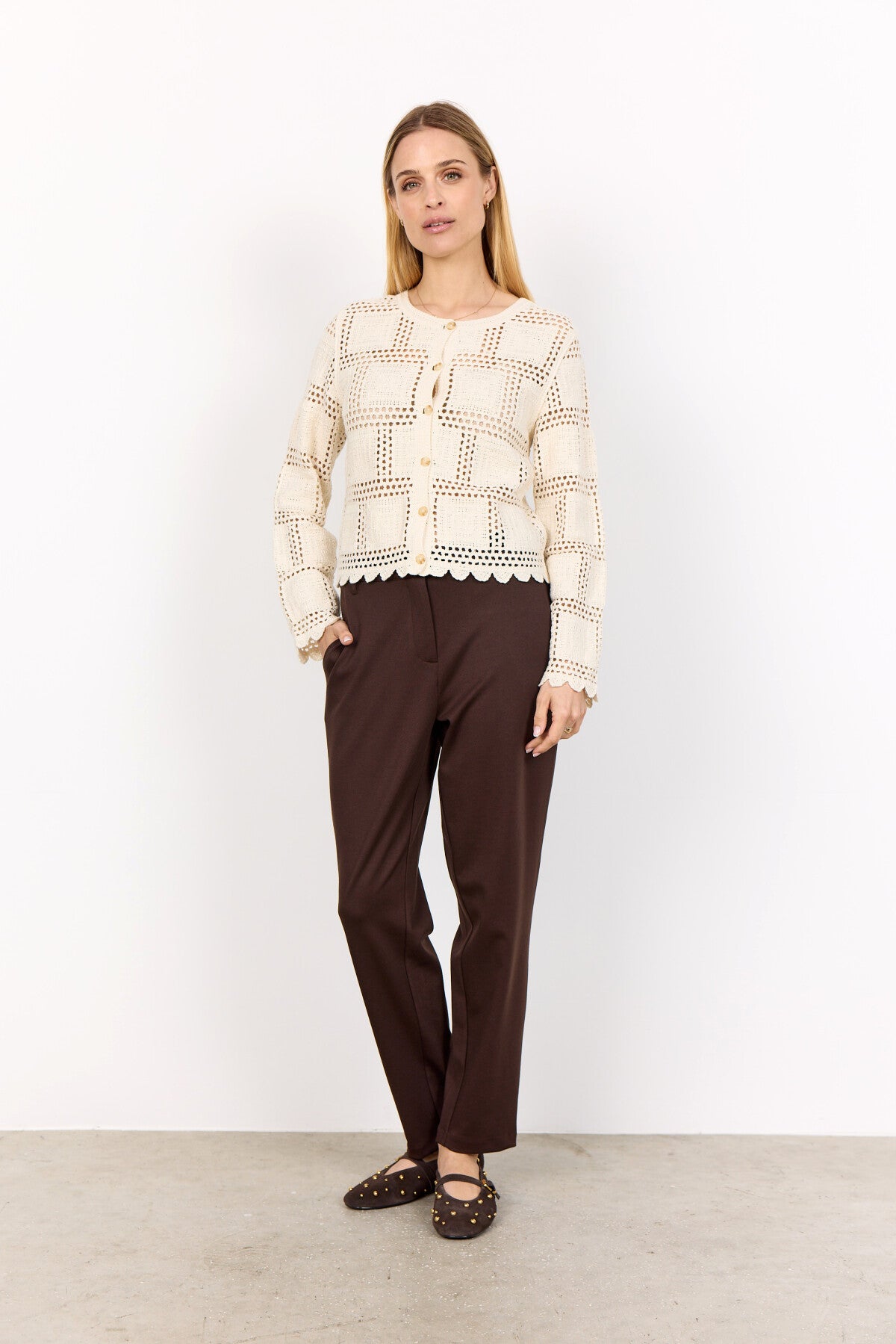 SC-SIDSEL 2 Cardigan Cream