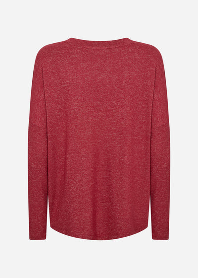 SC-BIARA 90 Blouse Dark red